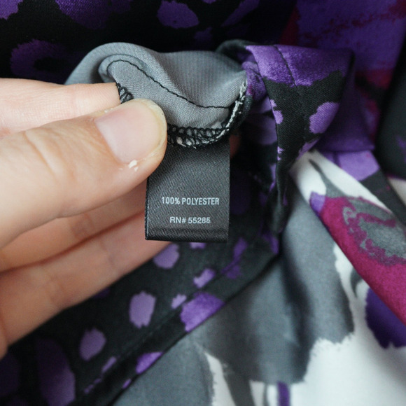 Vintage Express Y2K Camisole Tank Abstract Purple Cheetah Print Sz S 90s Sexy - Picture 6 of 6